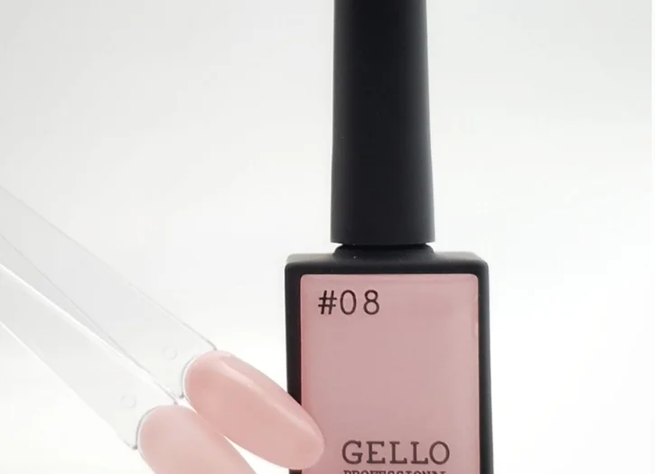 לק ג'ל ג'לו צבע ורוד שקוף GELLO #08