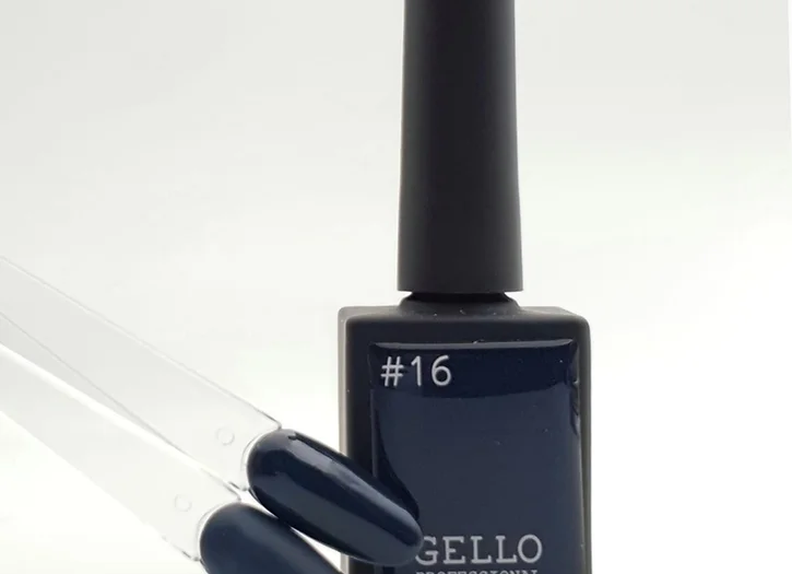לק ג'ל ג'לו בצבע כחול אפור GELLO #16